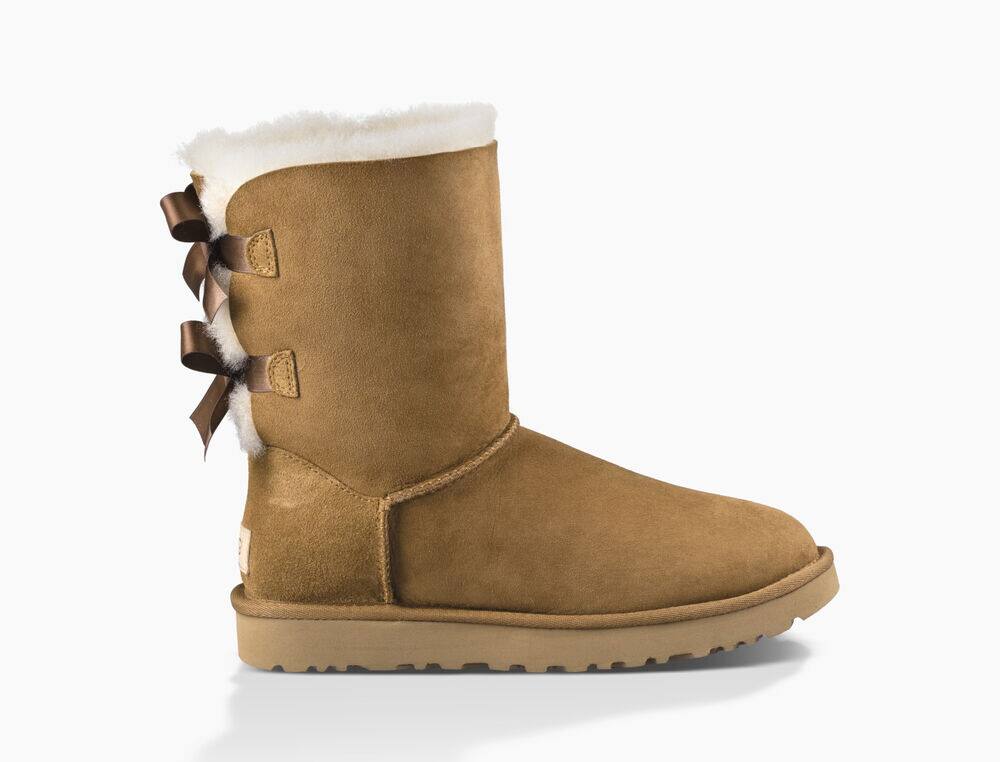UGG Bailey Bow II Womens Boots Chestnut/ Brown - AU 320GF